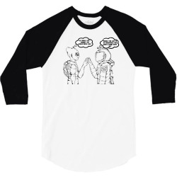 Funny Meme Flerting Cartoon Meme Funny Character T-shirt 3/4 Sleeve Shirt | Artistshot