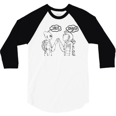 Funny Meme Flerting Cartoon Meme Funny Character T-shirt 3/4 Sleeve Shirt Designed By Arnaldo Da Silva Tagarro