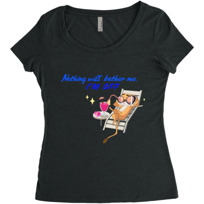 Funny Meme Animation Cartoon Funny Character Meme T-shirt Women's Triblend Scoop T-shirt Designed By Arnaldo Da Silva Tagarro