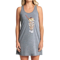 Chocolate Banana Vanilla Sundae T  Shirt Banana Chocolate Milkshake Wi Tank Dress | Artistshot