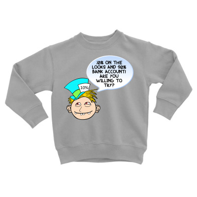 Funny Meme Looks And Money Cartoon Funny Character Meme T-shirt Toddler Sweatshirt Designed By Arnaldo Da Silva Tagarro