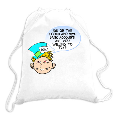 Funny Meme Looks And Money Cartoon Funny Character Meme T-shirt Drawstring Bags Designed By Arnaldo Da Silva Tagarro