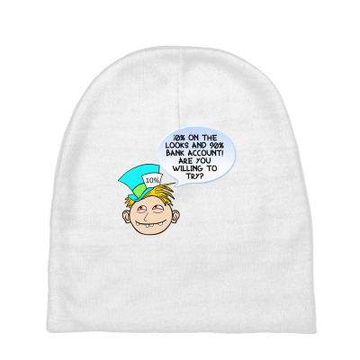 Funny Meme Looks And Money Cartoon Funny Character Meme T-shirt Baby Beanies Designed By Arnaldo Da Silva Tagarro