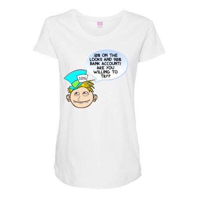 Funny Meme Looks And Money Cartoon Funny Character Meme T-shirt Maternity Scoop Neck T-shirt Designed By Arnaldo Da Silva Tagarro