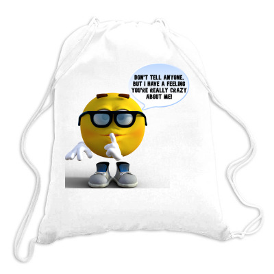 Funny Meme Don´t Tell Anyone Cartoon Funny Character Meme T-shirt Drawstring Bags Designed By Arnaldo Da Silva Tagarro