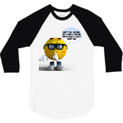 Funny Meme Don´t Tell Anyone Cartoon Funny Character Meme T-shirt 3/4 Sleeve Shirt | Artistshot