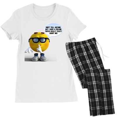 Funny Meme Don´t Tell Anyone Cartoon Funny Character Meme T-shirt Women's Pajamas Set Designed By Arnaldo Da Silva Tagarro