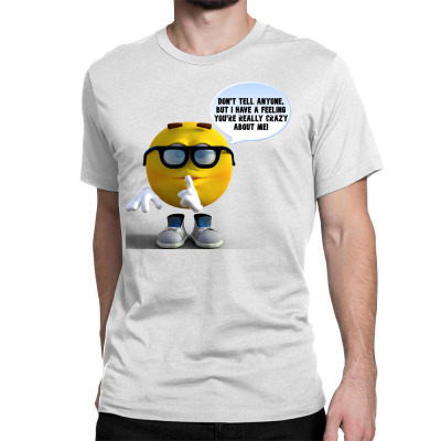 Funny Meme Don´t Tell Anyone Cartoon Funny Character Meme T-shirt Classic T-shirt Designed By Arnaldo Da Silva Tagarro