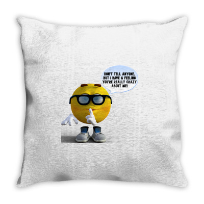 Funny Meme Don´t Tell Anyone Cartoon Funny Character Meme T-shirt Throw Pillow Designed By Arnaldo Da Silva Tagarro