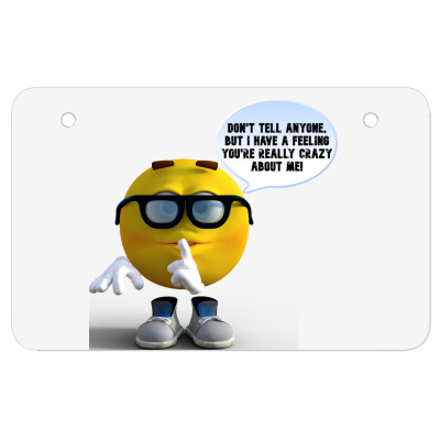 Funny Meme Don´t Tell Anyone Cartoon Funny Character Meme T-shirt Atv License Plate Designed By Arnaldo Da Silva Tagarro