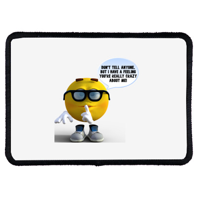 Funny Meme Don´t Tell Anyone Cartoon Funny Character Meme T-shirt Rectangle Patch Designed By Arnaldo Da Silva Tagarro