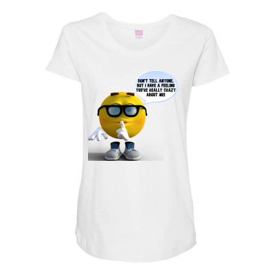 Funny Meme Don´t Tell Anyone Cartoon Funny Character Meme T-shirt Maternity Scoop Neck T-shirt Designed By Arnaldo Da Silva Tagarro