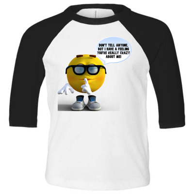 Funny Meme Don´t Tell Anyone Cartoon Funny Character Meme T-shirt Toddler 3/4 Sleeve Tee Designed By Arnaldo Da Silva Tagarro