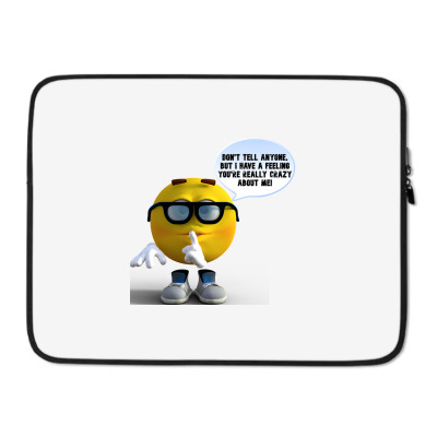Funny Meme Don´t Tell Anyone Cartoon Funny Character Meme T-shirt Laptop Sleeve Designed By Arnaldo Da Silva Tagarro