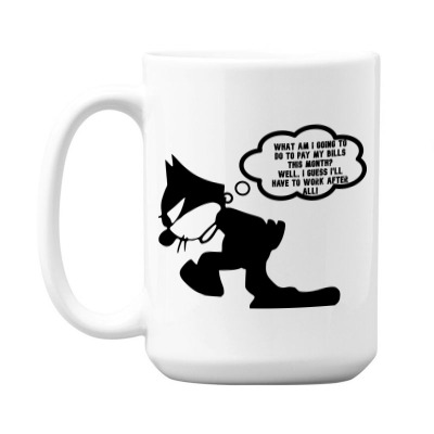 Funny Meme Cat Jolker Cartoon Funny Character Meme T-shirt 15 Oz Coffee Mug Designed By Arnaldo Da Silva Tagarro