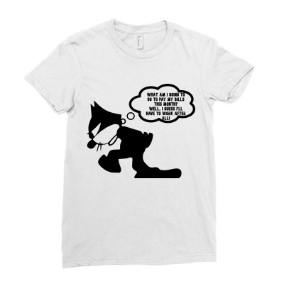 Funny Meme Cat Jolker Cartoon Funny Character Meme T-shirt Ladies Fitted T-shirt Designed By Arnaldo Da Silva Tagarro
