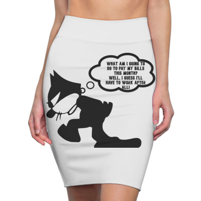 Funny Meme Cat Jolker Cartoon Funny Character Meme T-shirt Pencil Skirts Designed By Arnaldo Da Silva Tagarro