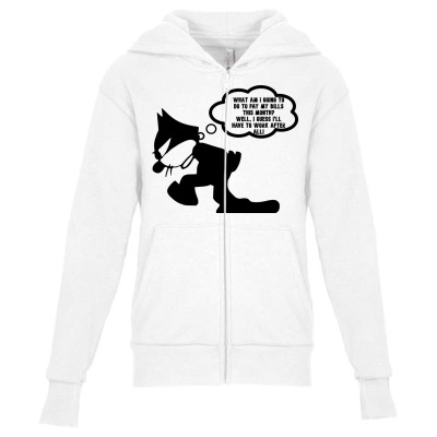 Funny Meme Cat Jolker Cartoon Funny Character Meme T-shirt Youth Zipper Hoodie Designed By Arnaldo Da Silva Tagarro