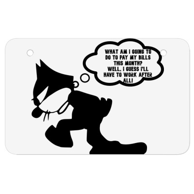 Funny Meme Cat Jolker Cartoon Funny Character Meme T-shirt Atv License Plate Designed By Arnaldo Da Silva Tagarro