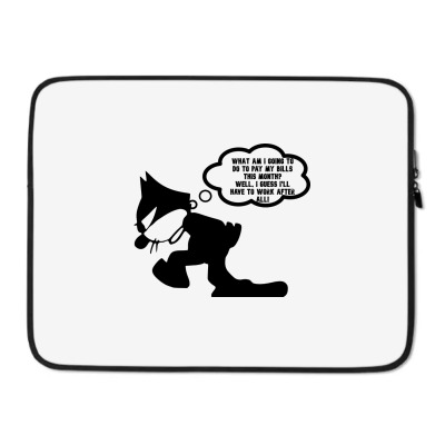 Funny Meme Cat Jolker Cartoon Funny Character Meme T-shirt Laptop Sleeve Designed By Arnaldo Da Silva Tagarro