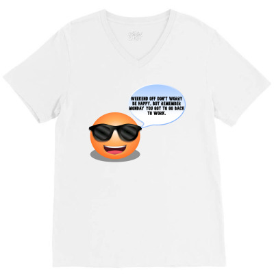Funny Meme Weekend Off Cartoon Character Funny Meme T_shirt V-neck Tee Designed By Arnaldo Da Silva Tagarro