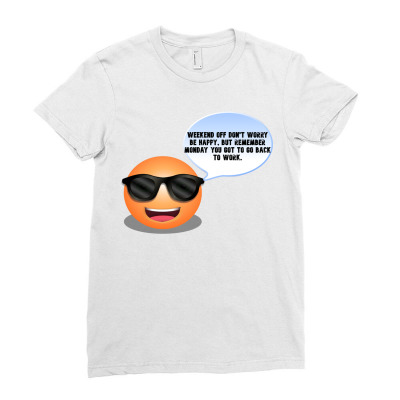 Funny Meme Weekend Off Cartoon Character Funny Meme T_shirt Ladies Fitted T-shirt Designed By Arnaldo Da Silva Tagarro