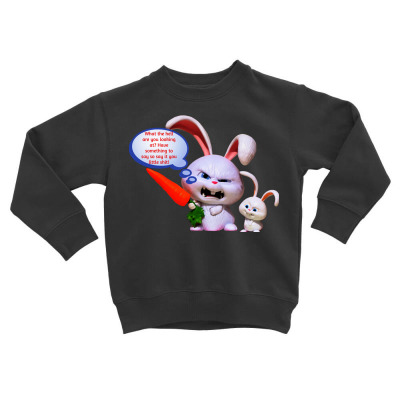 Funny Meme Angry Rabbbit Cartoon Funny Character Meme Joke T-shirt Toddler Sweatshirt Designed By Arnaldo Da Silva Tagarro