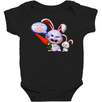 Funny Meme Angry Rabbbit Cartoon Funny Character Meme Joke T-shirt Baby Bodysuit Designed By Arnaldo Da Silva Tagarro