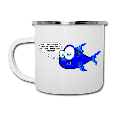 Funny Meme Drunk Fish Cartoon Funny Character Meme T-shirt Camper Cup Designed By Arnaldo Da Silva Tagarro