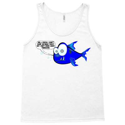 Funny Meme Drunk Fish Cartoon Funny Character Meme T-shirt Tank Top Designed By Arnaldo Da Silva Tagarro