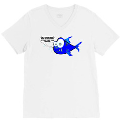 Funny Meme Drunk Fish Cartoon Funny Character Meme T-shirt V-Neck Tee | Artistshot