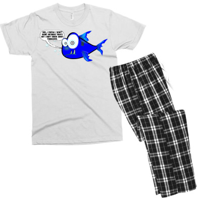 Funny Meme Drunk Fish Cartoon Funny Character Meme T-shirt Men's T-shirt Pajama Set Designed By Arnaldo Da Silva Tagarro