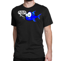 Funny Meme Drunk Fish Cartoon Funny Character Meme T-shirt Classic T-shirt | Artistshot
