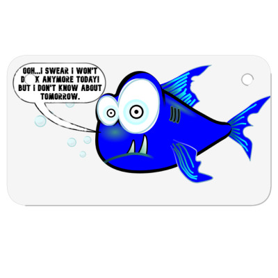 Funny Meme Drunk Fish Cartoon Funny Character Meme T-shirt Motorcycle License Plate Designed By Arnaldo Da Silva Tagarro