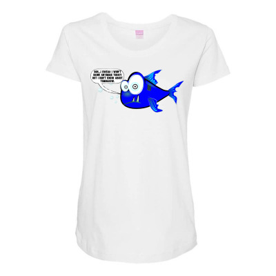 Funny Meme Drunk Fish Cartoon Funny Character Meme T-shirt Maternity Scoop Neck T-shirt Designed By Arnaldo Da Silva Tagarro