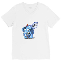 Funny Meme Elephant Sarcastic Meme Cartoon Funny Character T-shirt V-Neck Tee | Artistshot
