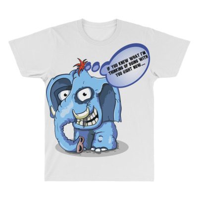Funny Meme Elephant Sarcastic Meme Cartoon Funny Character T-shirt All Over Men's T-shirt Designed By Arnaldo Da Silva Tagarro