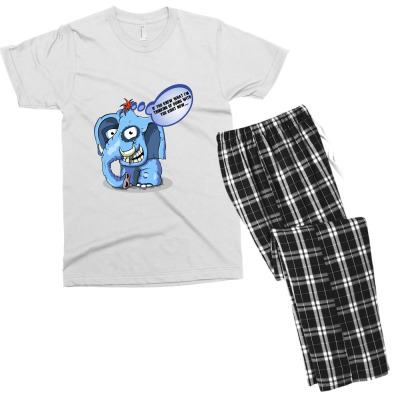 Funny Meme Elephant Sarcastic Meme Cartoon Funny Character T-shirt Men's T-shirt Pajama Set Designed By Arnaldo Da Silva Tagarro