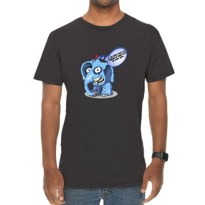 Funny Meme Elephant Sarcastic Meme Cartoon Funny Character T-shirt Vintage T-shirt Designed By Arnaldo Da Silva Tagarro