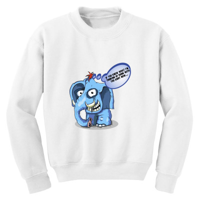 Funny Meme Elephant Sarcastic Meme Cartoon Funny Character T-shirt Youth Sweatshirt Designed By Arnaldo Da Silva Tagarro