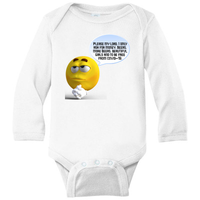 Funny Meme Cartoon Funny Character Meme T-shirt Long Sleeve Baby Bodysuit Designed By Arnaldo Da Silva Tagarro