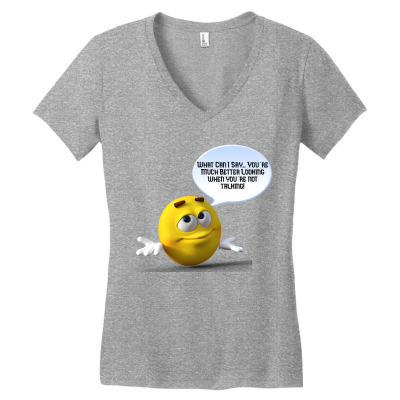 Funny Meme Cartoon Character Joke Meme T-shirt Women's V-neck T-shirt Designed By Arnaldo Da Silva Tagarro
