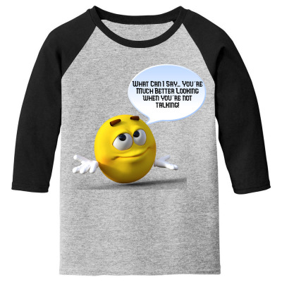 Funny Meme Cartoon Character Joke Meme T-shirt Youth 3/4 Sleeve Designed By Arnaldo Da Silva Tagarro
