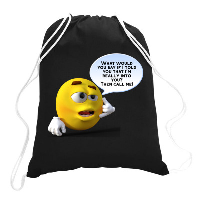 Funny Meme Line Cartoon Character  Joke T-shirt Drawstring Bags Designed By Arnaldo Da Silva Tagarro