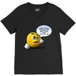 Funny Meme Line Cartoon Character  Joke T-shirt V-Neck Tee | Artistshot