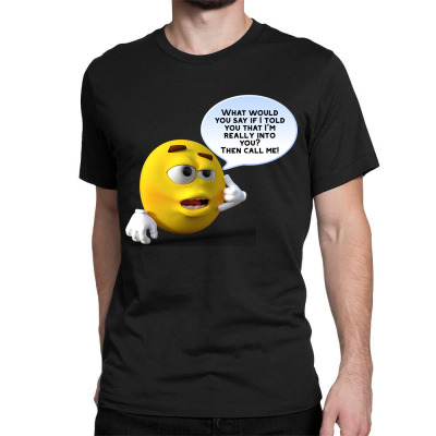 Funny Meme Line Cartoon Character  Joke T-shirt Classic T-shirt Designed By Arnaldo Da Silva Tagarro