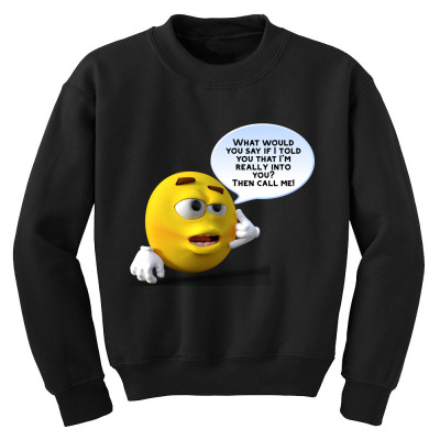 Funny Meme Line Cartoon Character  Joke T-shirt Youth Sweatshirt Designed By Arnaldo Da Silva Tagarro