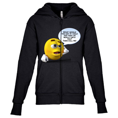 Funny Meme Line Cartoon Character  Joke T-shirt Youth Zipper Hoodie Designed By Arnaldo Da Silva Tagarro