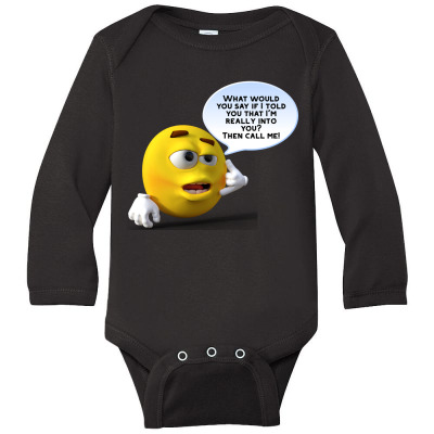 Funny Meme Line Cartoon Character  Joke T-shirt Long Sleeve Baby Bodysuit Designed By Arnaldo Da Silva Tagarro