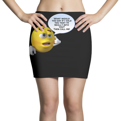 Funny Meme Line Cartoon Character  Joke T-shirt Mini Skirts Designed By Arnaldo Da Silva Tagarro